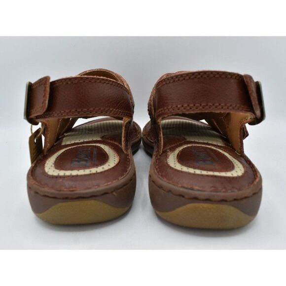 Born‎ Mens Size 12 Miguel Full Grain Leather Dark Tan Bourban Sandals Shoes main image 9